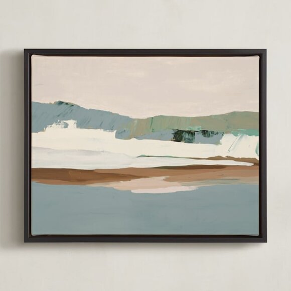 Minted - Slate Gray Seascape Framed Art - Picture 1 of 3